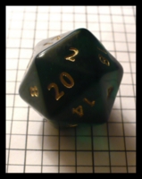 Dice : Dice - 20D - Crystal Caste Large 20D Deep Green - Ebay July 2010